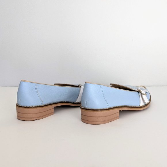 🇨🇦 New Ana Maria Dessin Leather Loafer Made In Canada - Picture 5 of 13